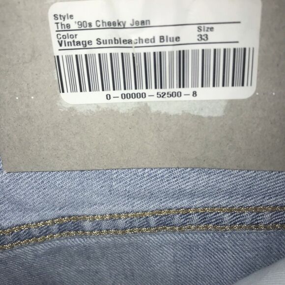 Everlane 90s Cheeky Straight Jean 33 Ankle Straight Vintage Sunbleached Blue ** - Picture 9 of 16